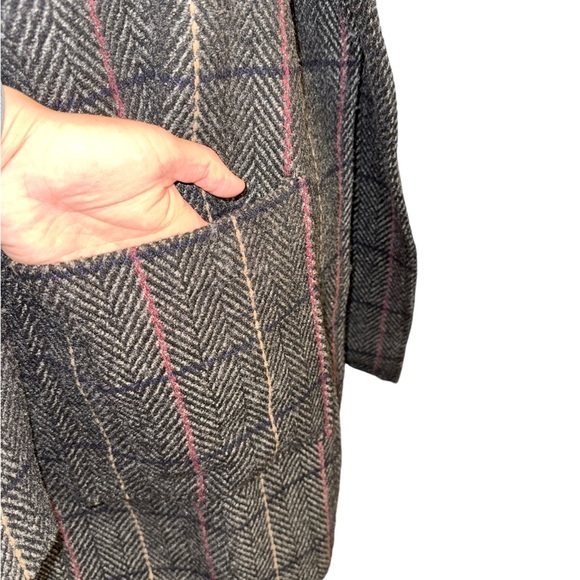 HYFVE Plaid Open Front Jacket h - Picture 2 of 5
